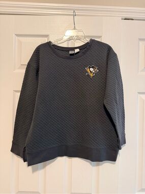 NHL Pittsburgh Penguins Quilted Crewneck Sweatshirt